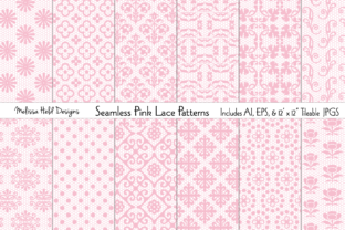 Download Seamless Pink Lace Patterns - Lace patterns Collection