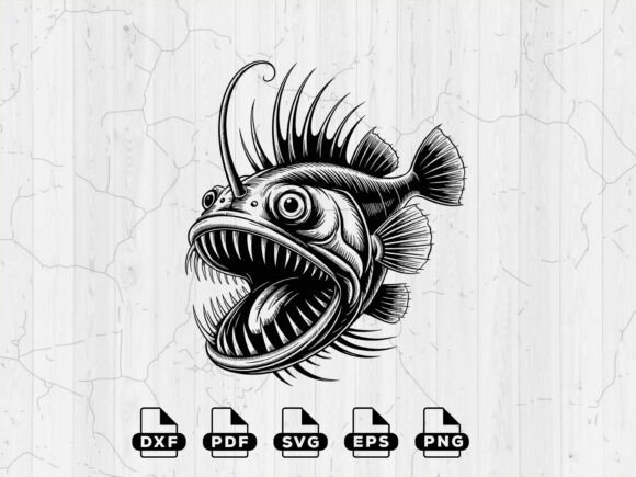 Download Angler Fish Svg, Cricut Cut Files - Premium Resources
