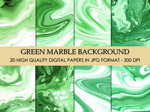 Download Green Marble Pattern Digital Paper - Green marble Collection
